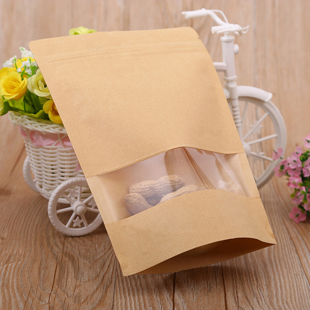 Snacks Food Usa - 50 sacs en papier kraft refermables